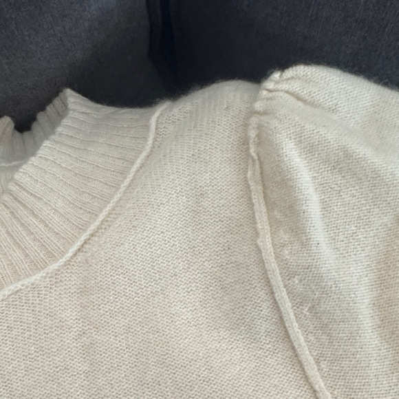 Free People Cashmere Cream Short Sleeve Knit Top - Picture 4 of 5